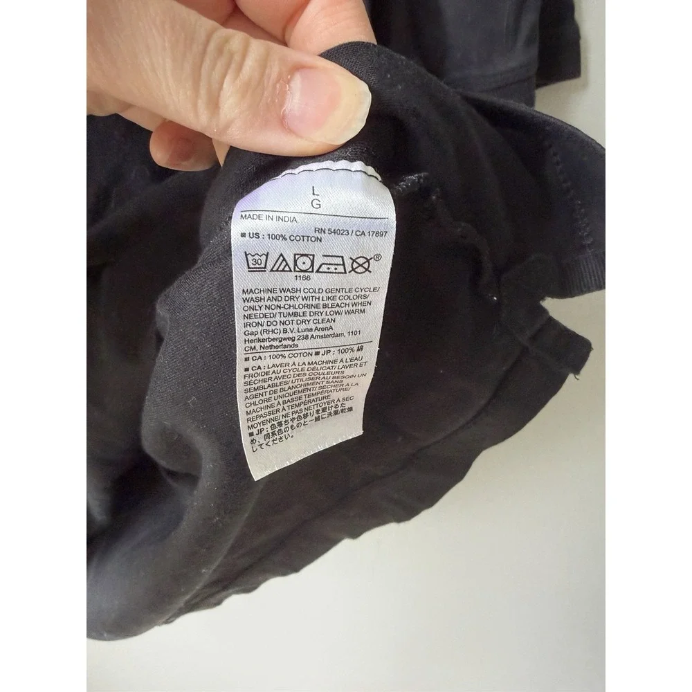 Banana Republic Factory Luxe Touch Polo Mens Black White Piping Button Up Size L